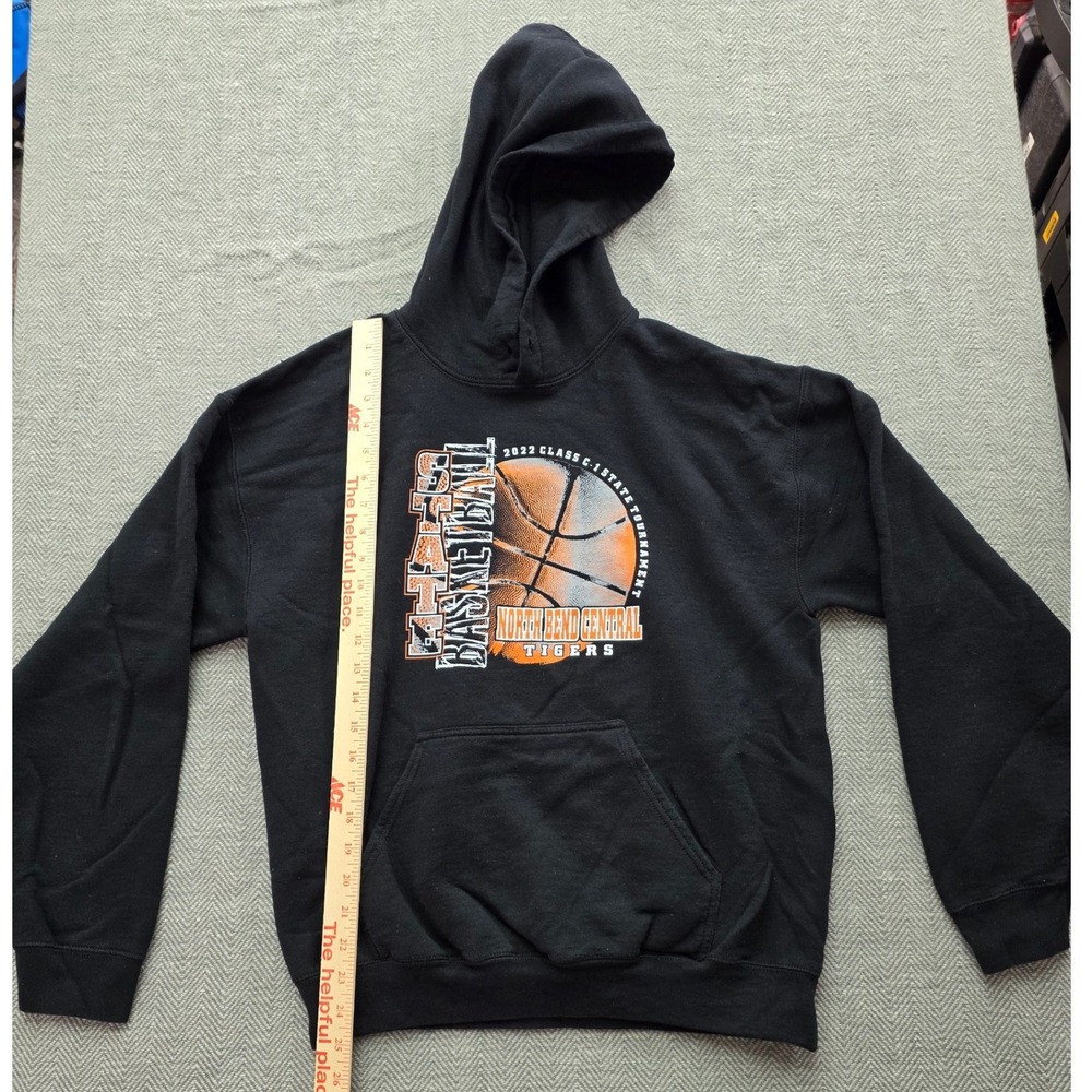North Bend Central Tigers 2022 State Basketball Tournament Black Hoodie Pullover
